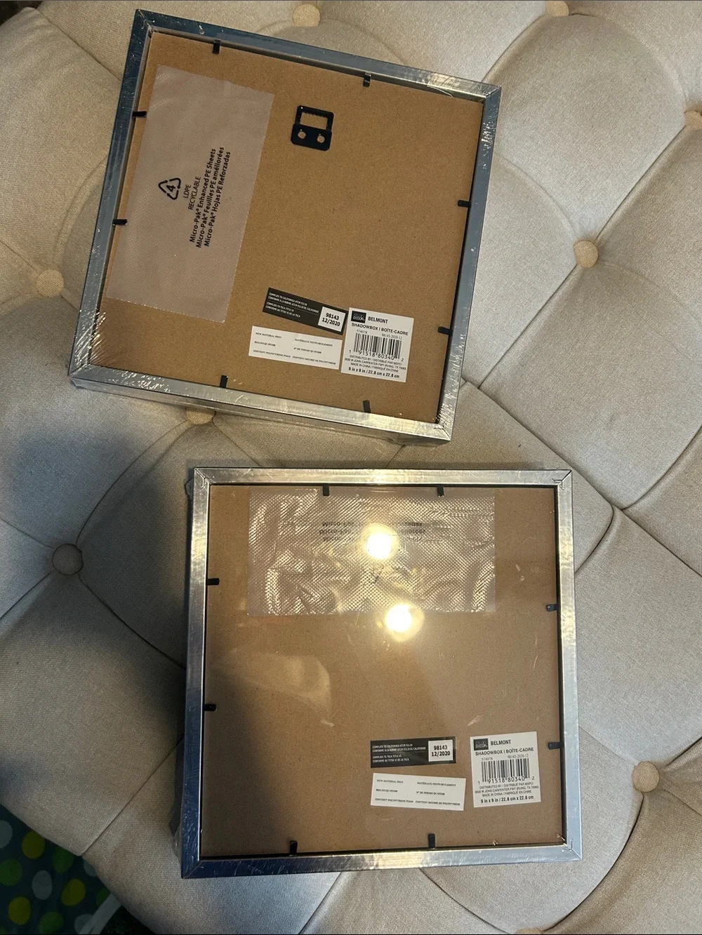 Studio Decor Silver Square Shadowbox Frames